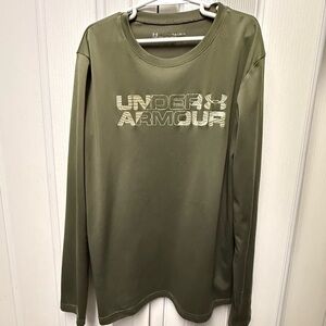 Under Armour Sage Green Long Sleeve Top